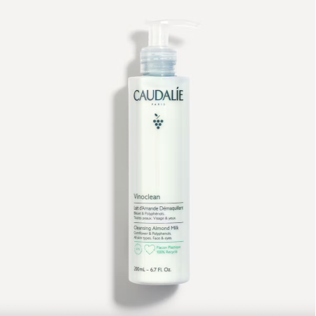 Caudalie Vinoclean Leite de Amêndoas Desmaquilhante 200ml – Limpeza Suave e Nutritiva para Rosto e Olhos