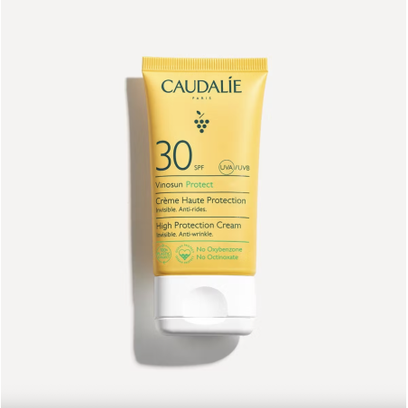 Caudalie Vinosun Protect Creme Solar Rosto SPF30 50ml – Proteção UVA/UVB e Hidratação Antioxidante