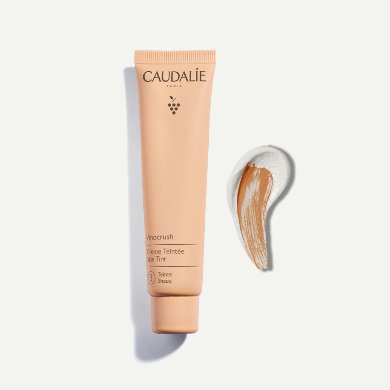 Caudalie Vinocrush Creme CC Tom 3 30ml – Hidratante com Cor e Luminosidade Natural para Tons Médios a Escuros