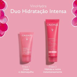 Caudalie VinoHydra Duo de Hidratação Intensa Coffret – Rotina Hidratante com Sérum e Creme Sorvete
