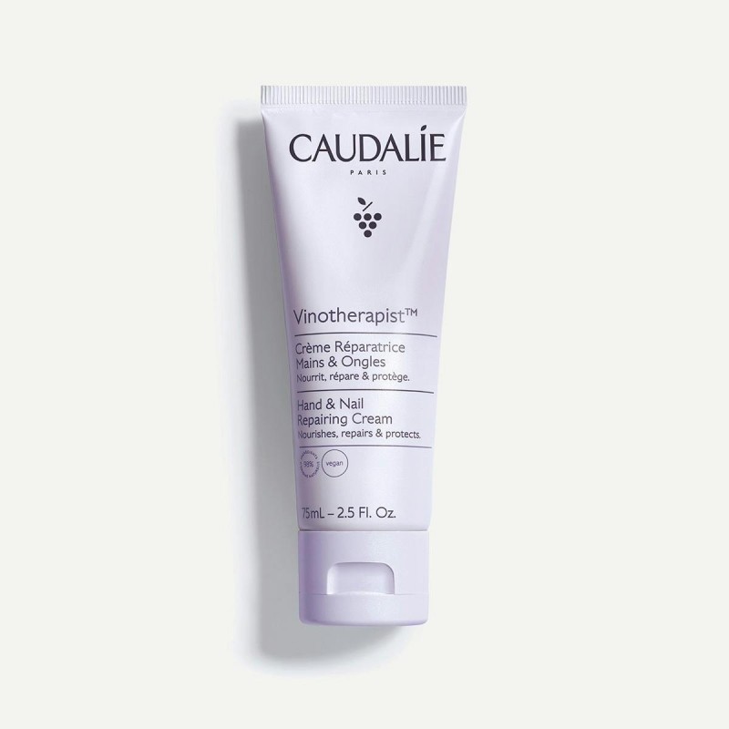 Caudalie Vinotherapist Creme Reparador Mãos e Unhas 75ml – Nutrição, Suavidade e Proteção Intensa