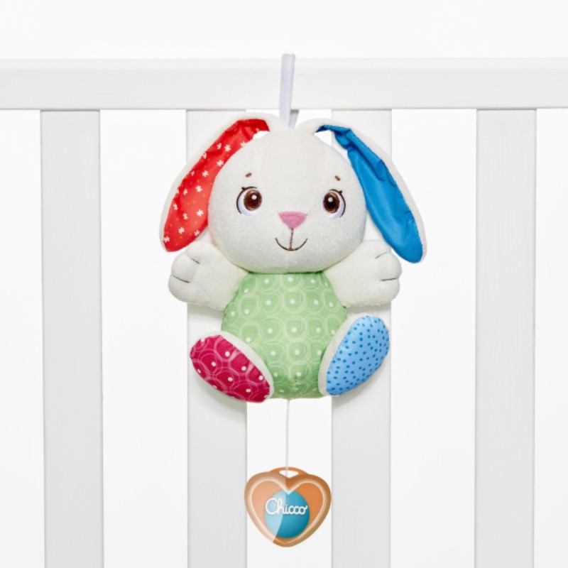 Chicco Caixa de Música Fluffy 0m+ | Peluche Musical para o Sono do Bebé