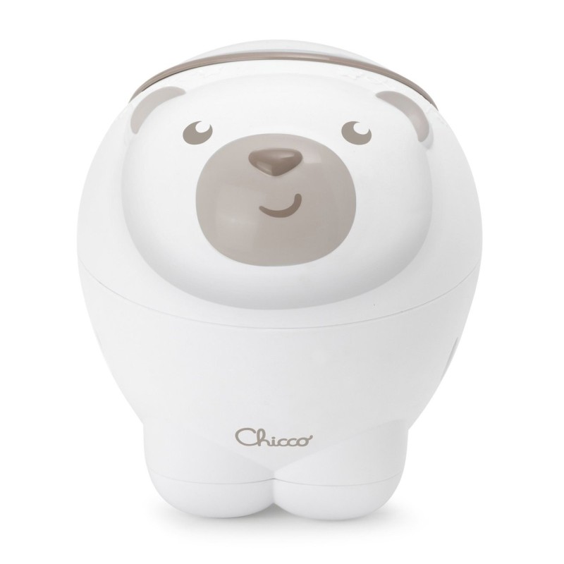 Chicco Projetor Urso Polar 2 em 1Neutro| Luz Noturna e Peluche Musical para Bebé