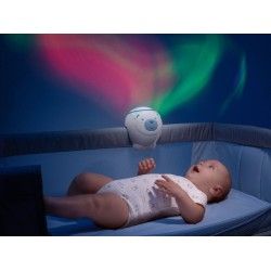 Chicco Projetor Urso Polar 2 em 1Neutro| Luz Noturna e Peluche Musical para Bebé