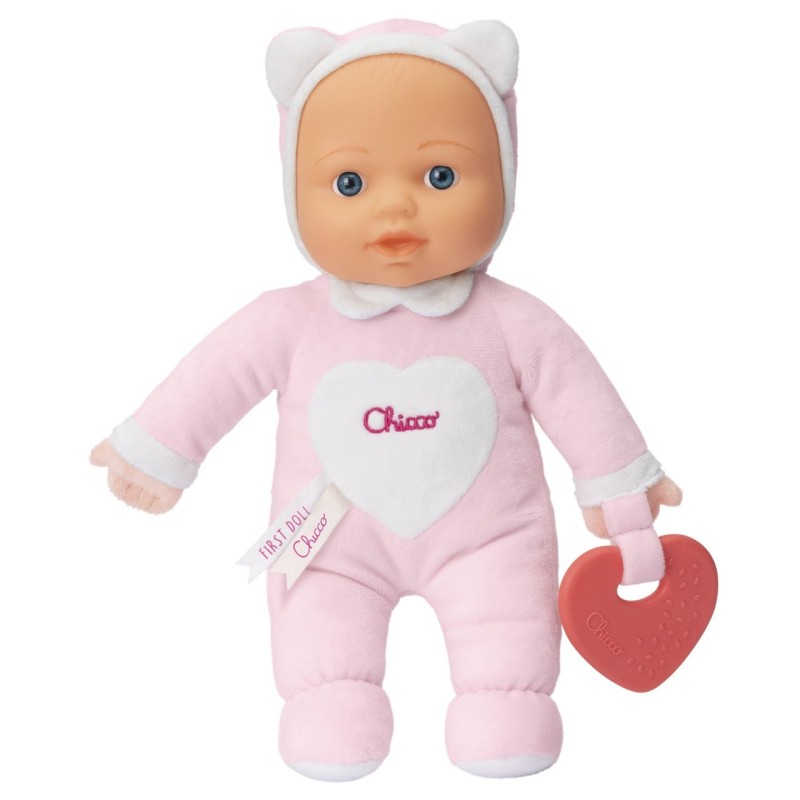 Chicco A Minha Primeira Boneca Rosa | Primeira Companheira de Brincadeiras do Bebé