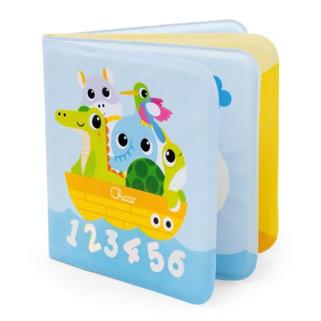 Chicco Livro de Banho Mágico – Brinquedo Educativo que Muda de Cor com a Água