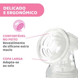 Chicco Bomba Tira-Leite Elétrica – Extração Eficaz e Confortável do Leite Materno
