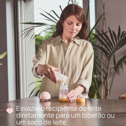 Chicco Bomba Tira-Leite Dupla – Extração Simultânea, Rápida e Confortável do Leite Materno