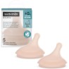 Suavinex Zero.Zero Tetina S Fluxo Lento Silicone Light x2 – Tetinas Anticólicas para Recém-Nascido