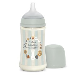 Suavinex Wonderland Biberão 270ml – Tetina Silicone Redonda Fluxo Médio Anticólicas