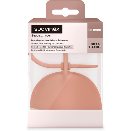 Suavinex Porta-Chupetas Select – Caixa Protetora Higiénica e Elegante para Chupetas