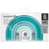 Suavinex Mordedor Arco-Íris Silicone +0M – Mordedor Sensorial Suave para Bebé