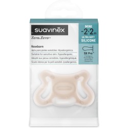 Suavinex Zero-Zero Chupeta Fisiológica Silicone 0-2M Fair Tone – Ideal para Recém-Nascidos
