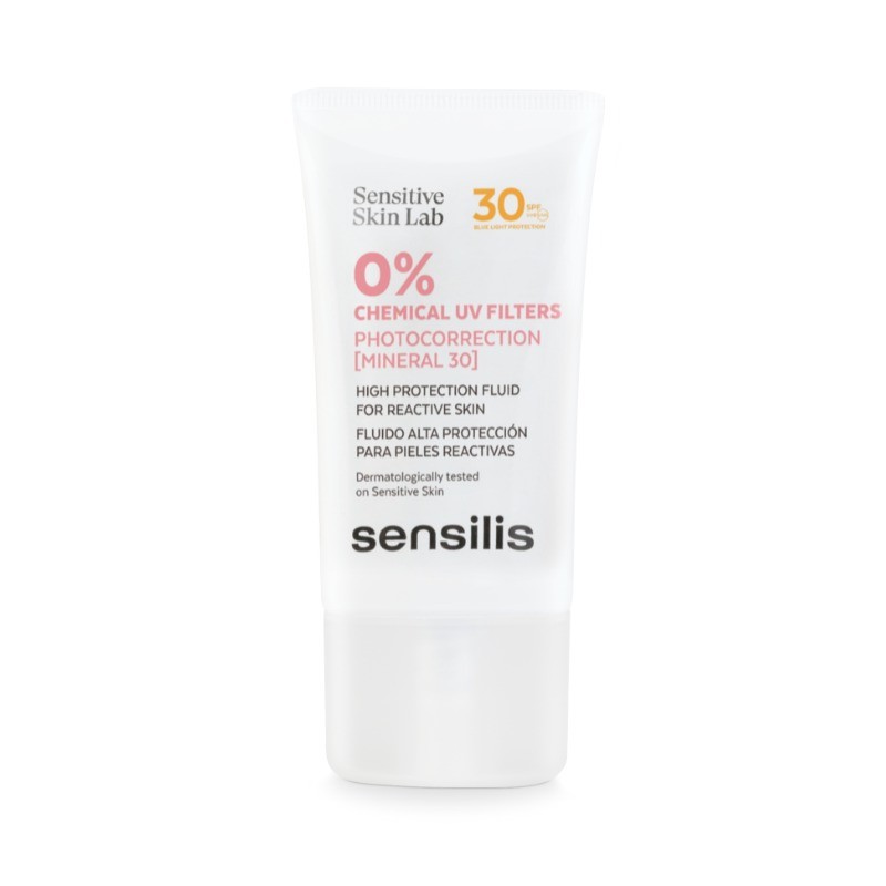 Sensilis Photocorrect Fluido Mineral SPF30 40ml – Protetor Solar Mineral para Pele Sensível
