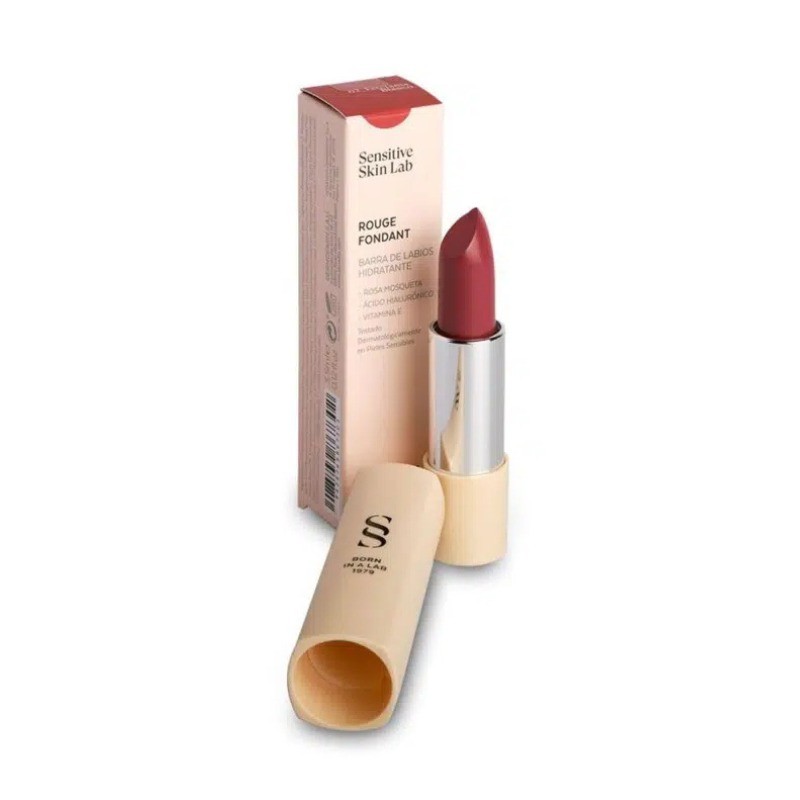 Sensilis Rouge Fondant Batom 02 Nude 3,5 ml – Batom Hidratante com Acabamento Satinado
