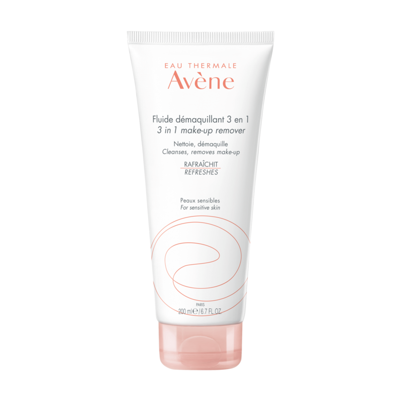 Avène Fluido Desmaquilhante 3 em 1 200ml – Limpa, Desmaquilha e Acalma