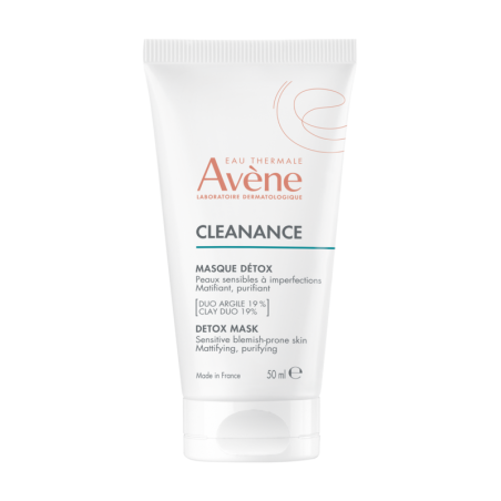 Avène Cleanance Máscara Detox 50ml – Pele Oleosa e Imperfeições