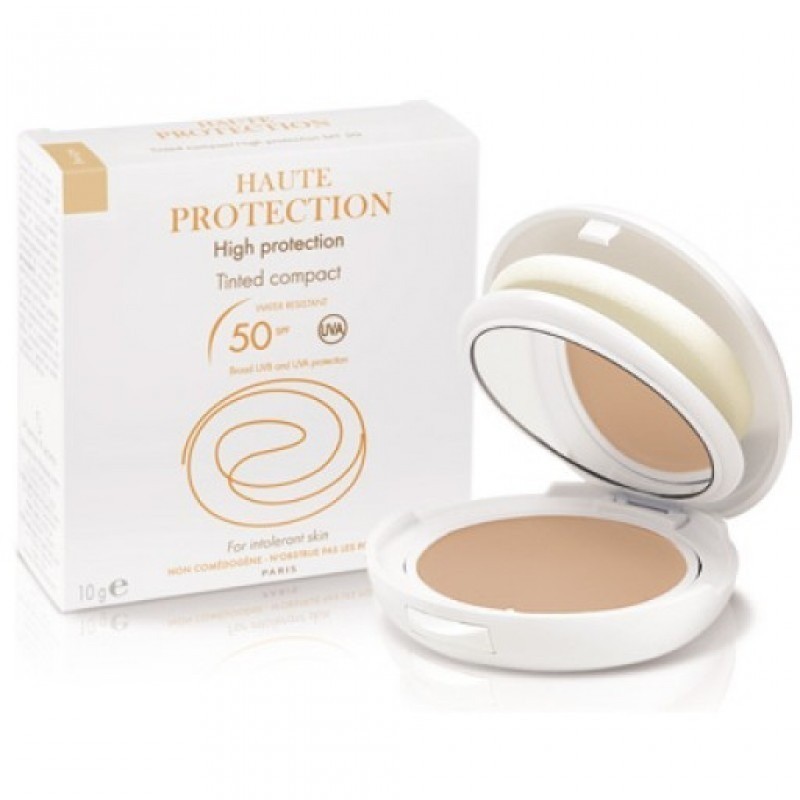 Avène Solar Compacto Areia SPF50 10 g – Proteção Solar Facial Muito Elevada