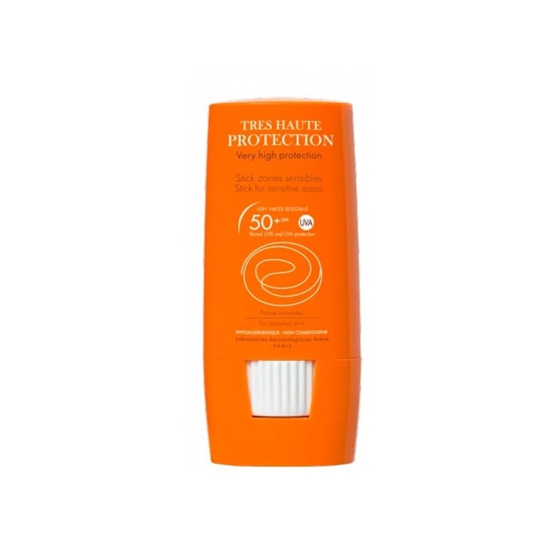 Avène Solar Stick Large SPF50+ 8 g – Proteção Solar Muito Elevada para Zonas Delicadas
