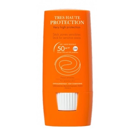 Avène Solar Stick Large SPF50+ 8 g – Proteção Solar Muito Elevada para Zonas Delicadas