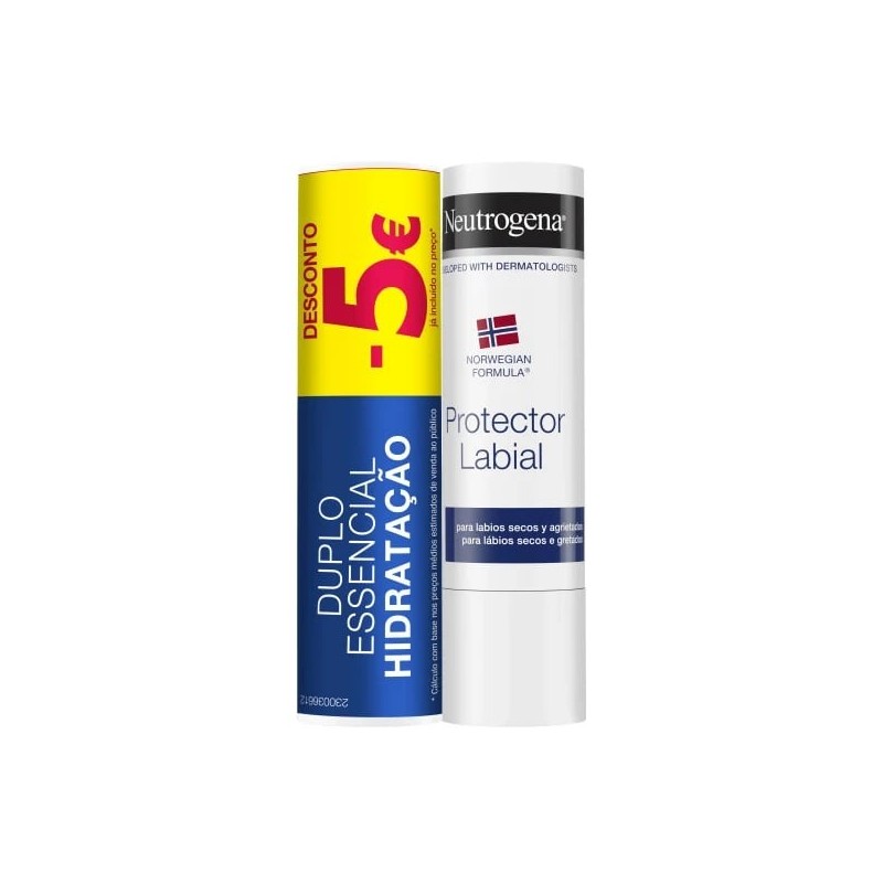 Neutrogena Lábios Stick Hidratante 3g – Pack 2 unidades
