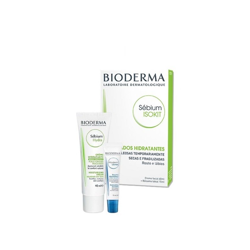 Bioderma Isokit Sébium Hydra Creme 40 ml + Atoderm Bálsamo Labial 15 ml