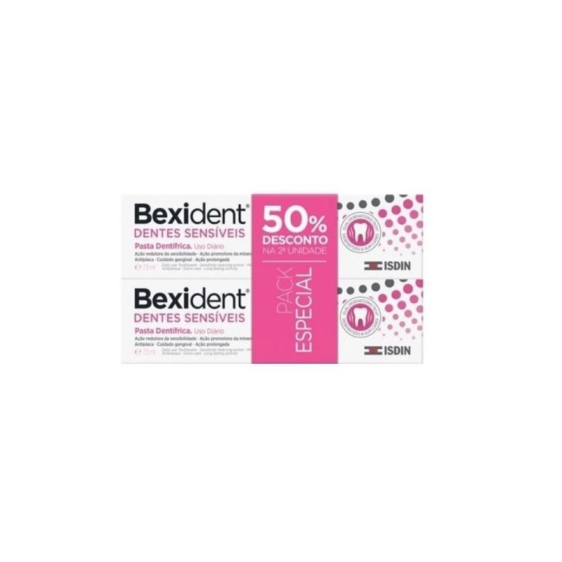 Bexident Dentes Sensíveis Pasta Dentífrica 2×75 ml