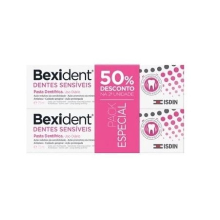 Bexident Dentes Sensíveis Pasta Dentífrica 2×75 ml