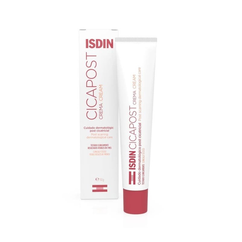 ISDIN Cicapost Creme Pós‑Cicatricial 50 g – Reparador de Cicatrizes e Marcas