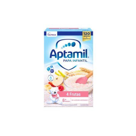 Aptamil Papa Infantil Farinha Láctea 4 Frutas +6M 225 gr
