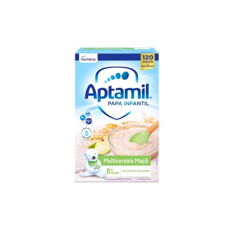 Aptamil Papa Infantil Farinha Láctea Multicereais Maçã +6M 225gr