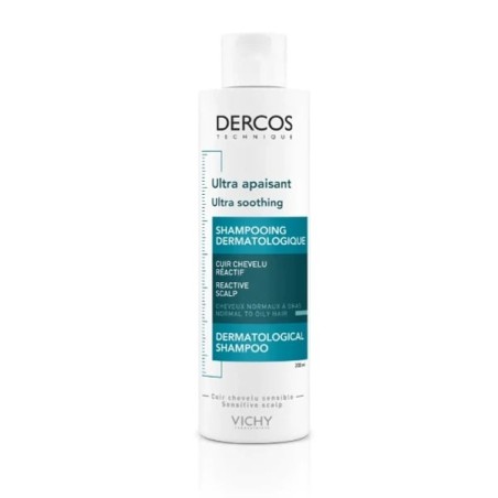 Vichy Dercos Champô Ultra‑Apaziguante – Cabelo Normal a Oleoso 200 ml