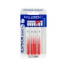 Elgydium Clinic Escovilhão Mono Compact Vermelho – Pack 4 Unidades para Limpeza Interdental