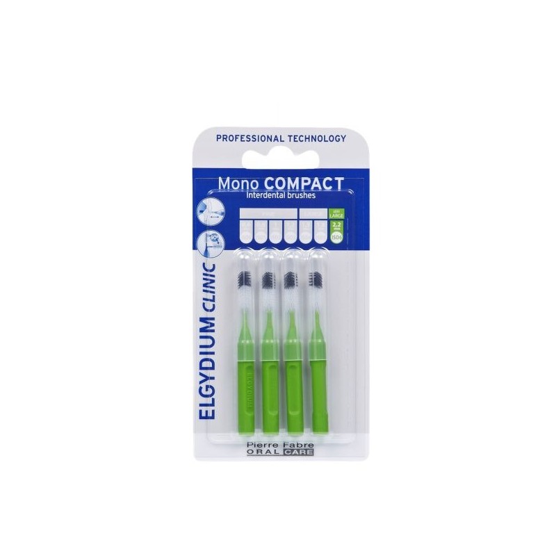 Elgydium Clinic Escovilhão Mono Compact Verde 2,2mm (x4 unidades)