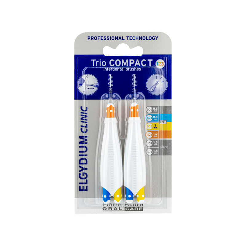 Elgydium Clinic Trio Compact Escovilhões ISO 1/2/3
