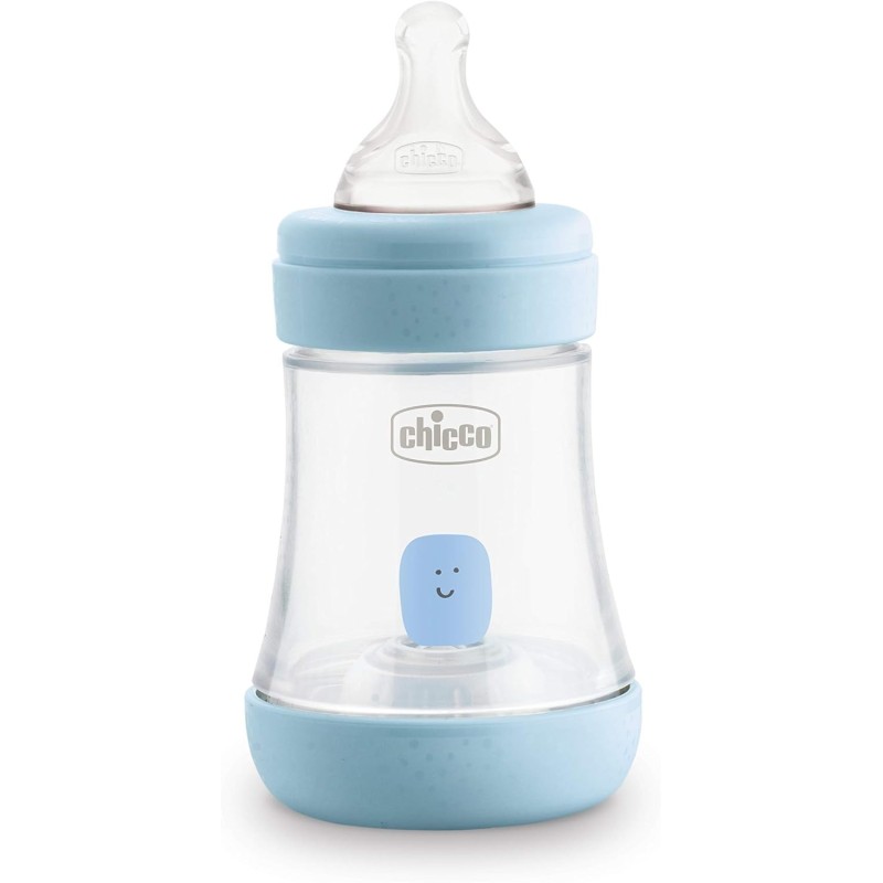 Chicco Biberão Perfect 5 Fluxo Lento 0M+ Silicone Azul 150ml