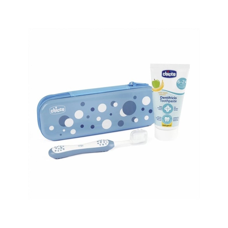 Chicco Conjunto Higiene Oral Azul 6M+