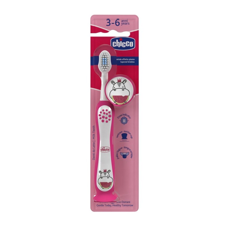 Chicco Escova Elétrica Panda Rosa 3A+