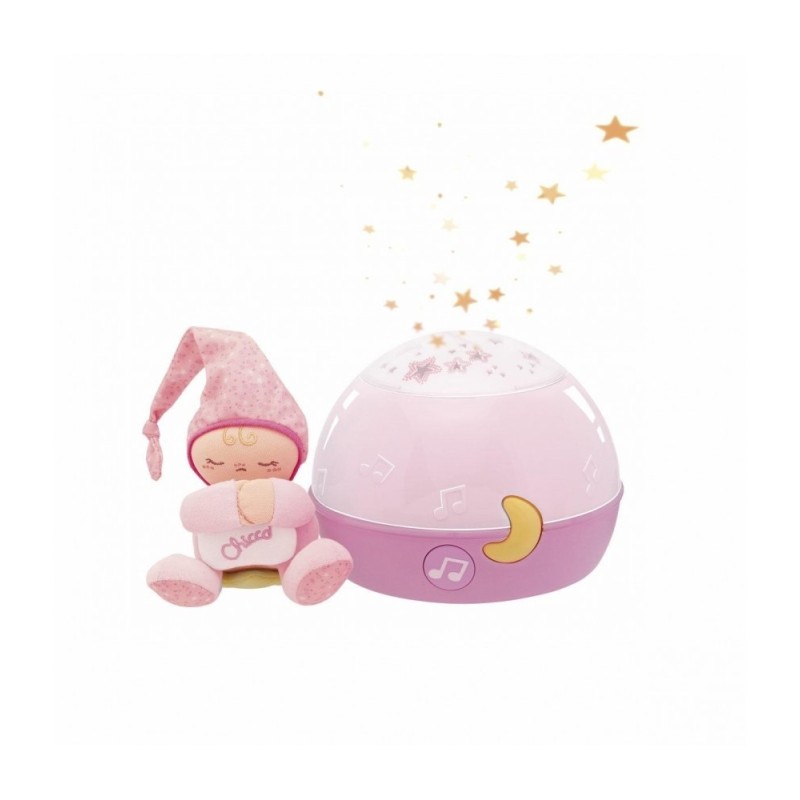 Chicco Projetor Goodnight Stars Rosa