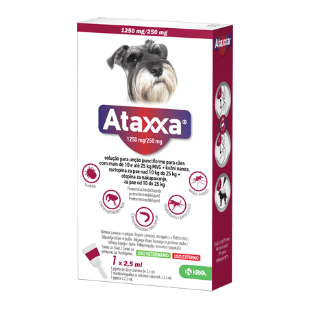 Ataxxa 1250/250mg 10-25kg 3 pipeta