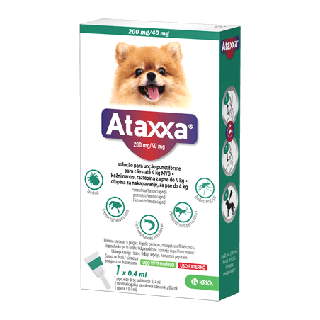 Ataxxa 200/40mg até 4Kg 1 pipeta