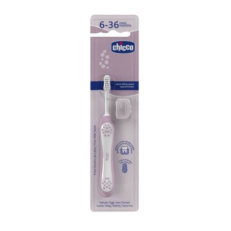 Chicco Escova Primeiros Dentes 6–36M – Lilás