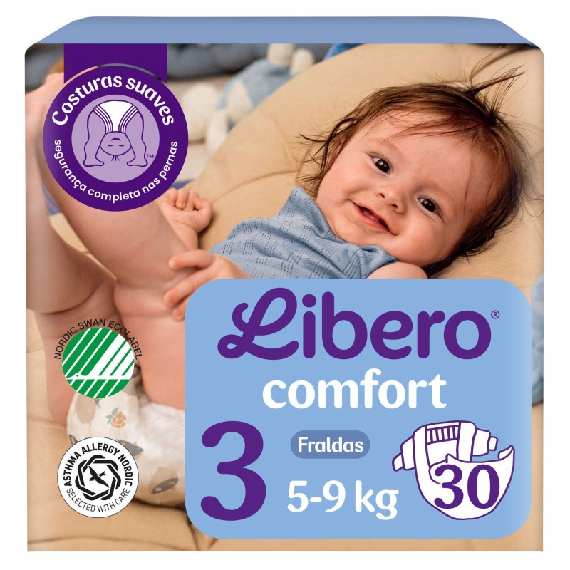 Libero Comfort Fraldas Tamanho 3 – 30 Unidades