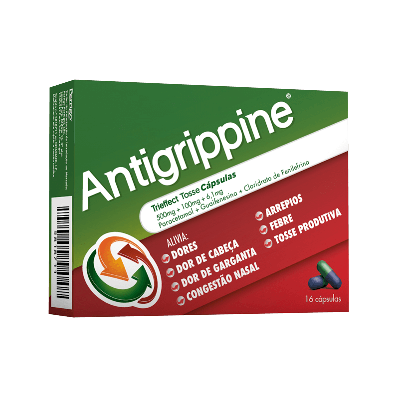 Antigrippine® Trieffect Tosse Cápsulas - 16 unidades