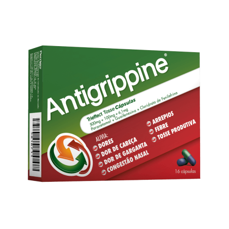 Antigrippine® Trieffect Tosse Cápsulas - 16 unidades