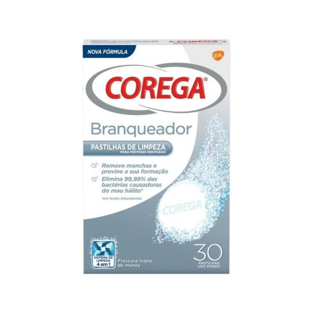 Corega Branqueador - 30 comprimidos efervescentes