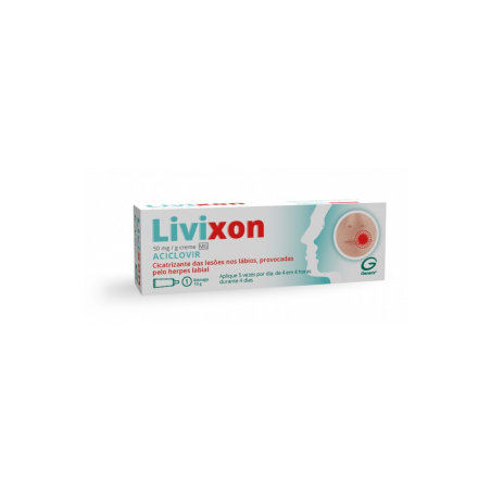 Aciclovir Livixon MG, 50 mg/g Creme bisnaga 10 g