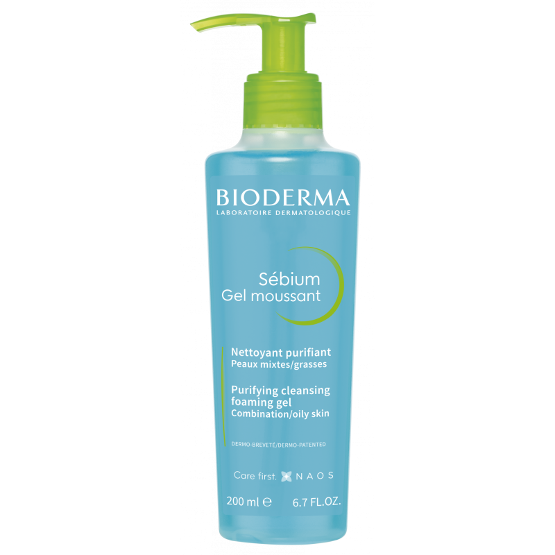 Bioderma Sébium Moussant Gel de Limpeza Purificante 200ml