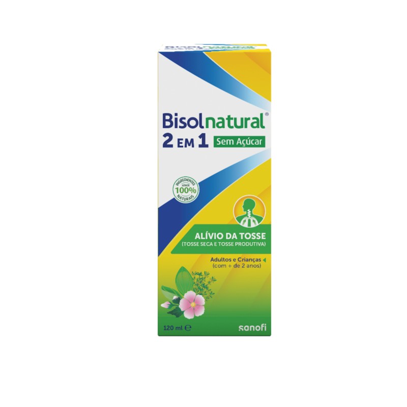 Bisolnatural 2 em 1 Xarope sem Açúcar 120ml