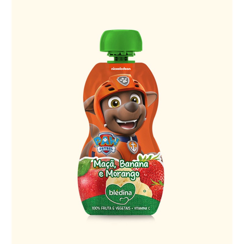 Bledina Patrulha Pata Maçã/Banana/Morango 100g
